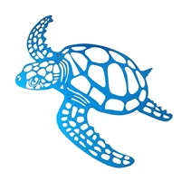metal sea turtle wall ornament beach theme wall art decorations coastal decor for indoor living room outdoor patio