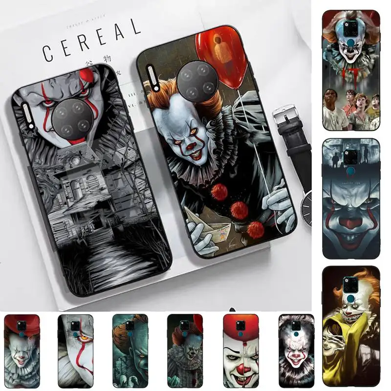 

TOPLBPCS Pennywise Clown Horror Phone Case for Huawei Mate 20 10 9 40 30 lite pro X Nova 2 3i 7se