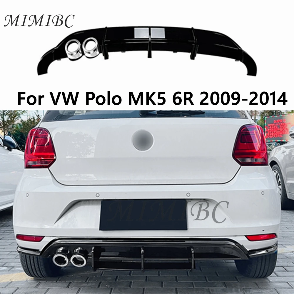 Для VW Polo MK5 6R 2009-2014 задний бампер диффузор спойлер сплиттер защита для стайлинга