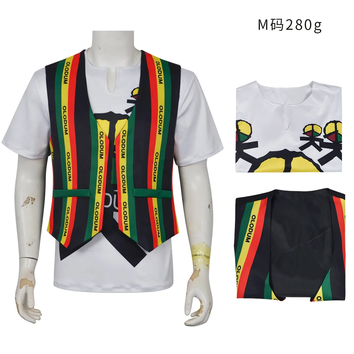 Фото Редкая ретро-футболка MJ Michael Jackson Olodum Brazil MV с антивоенной символикой «Они нас не интересуют» для мира №1