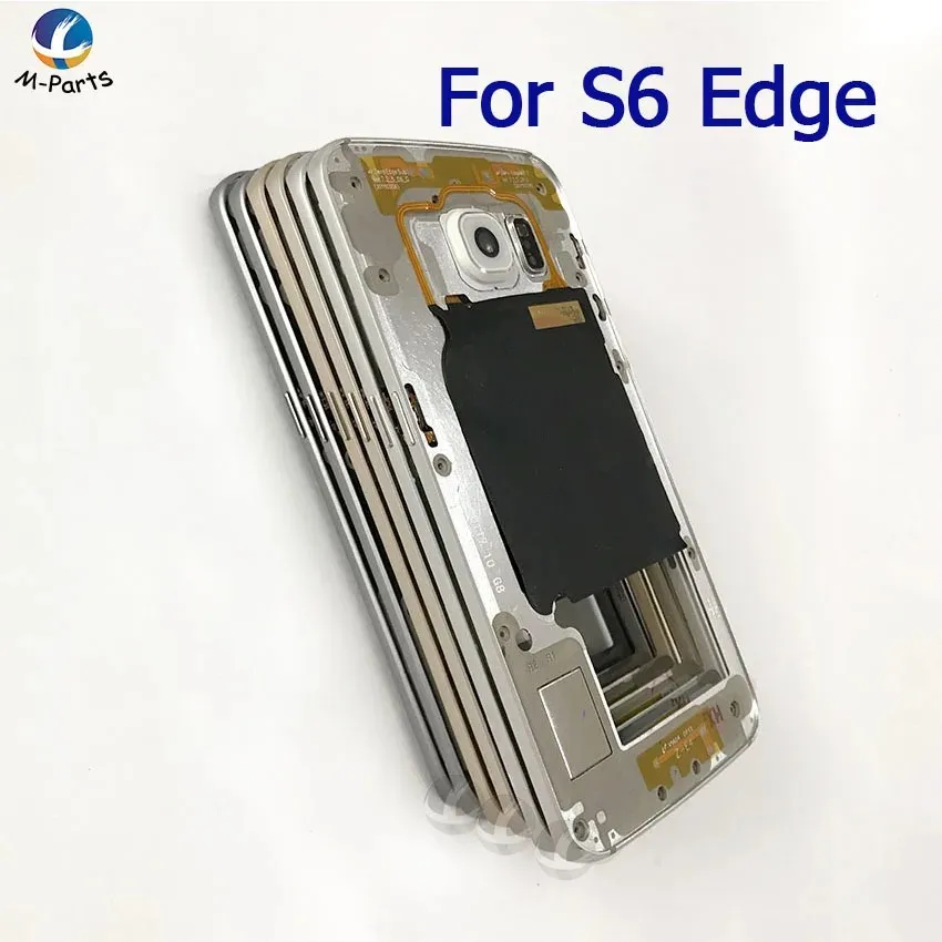 Оригинальная рамка корпуса средней рамки для Samsung Galaxy S6 G920F Edge G925F plus G928F Задняя
