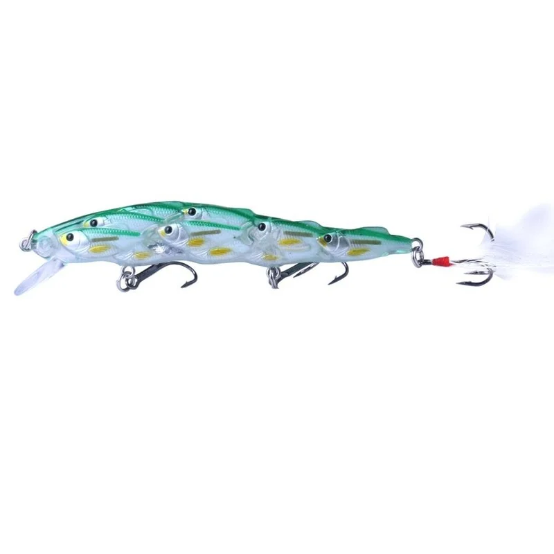 

1pcs/ Trolling Winter Fishing Group of Fish Bionic Hard Bait 11.5cm/15g Artificial Crank Lure Wobbler Rotate Fishing Gear Lure