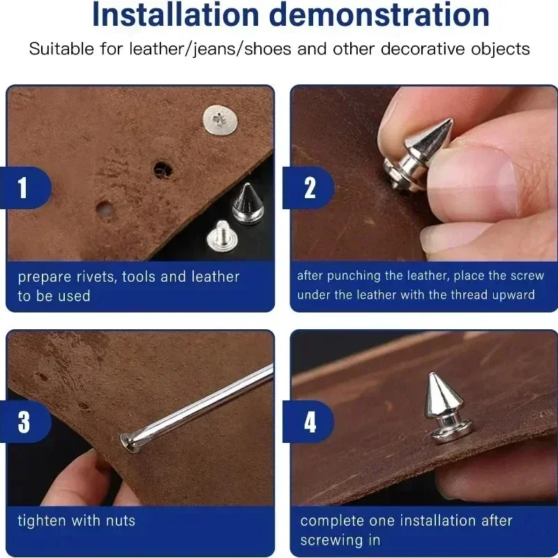 Круглые конусные шипы 200-10 шт. металлические для деревьев шпильки сделай сам