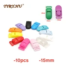10PC 15mm Baby Pacifier Clip Solid Plastic Pacifier Clips Soother Holder Infant Pacifier Nipples Holder Multi Color Clamp Toy