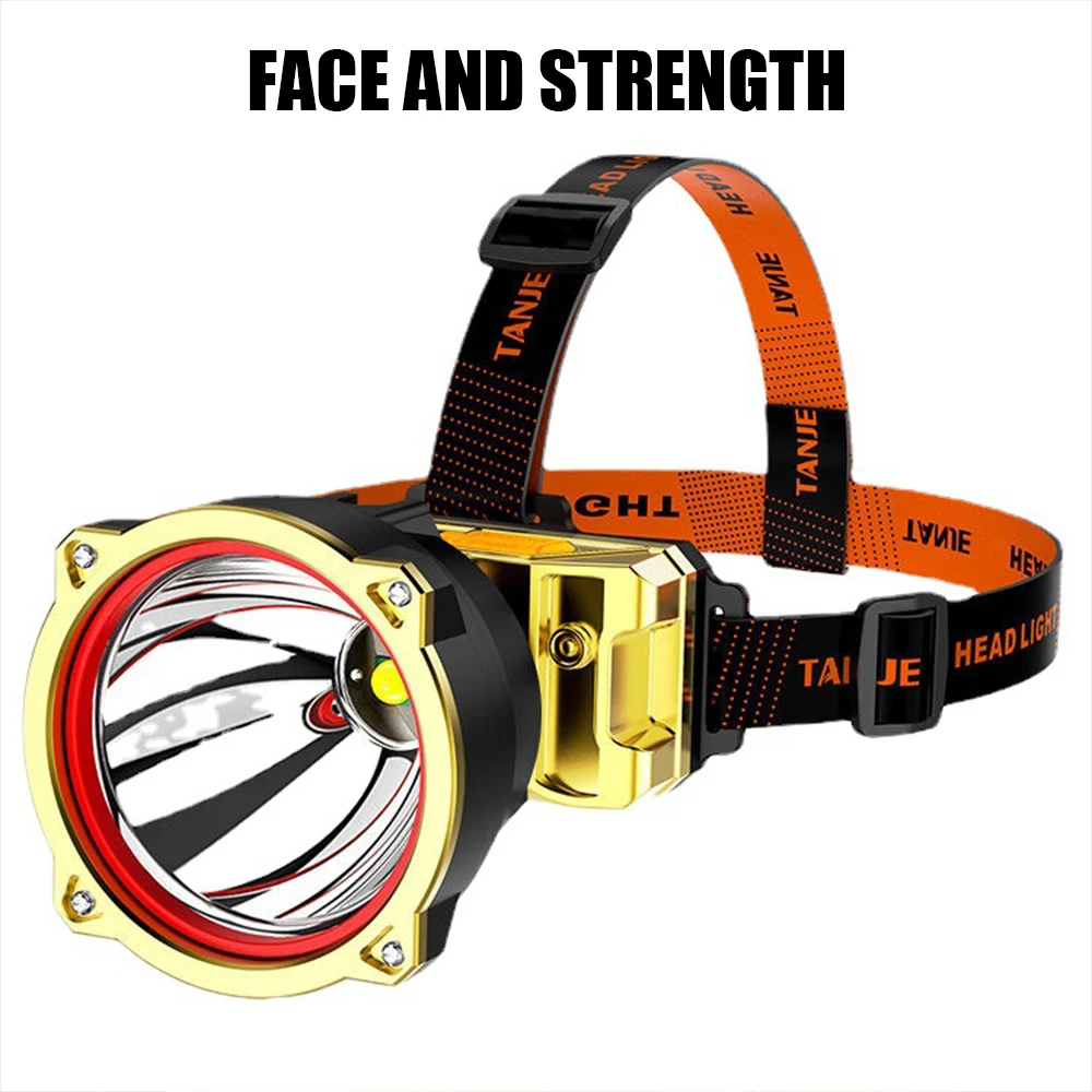 

Rechargeable LED Headlight Super Bright Headlamp Work Light Strap LED Light Camping Lights Head Light for Camping Running Hiking
