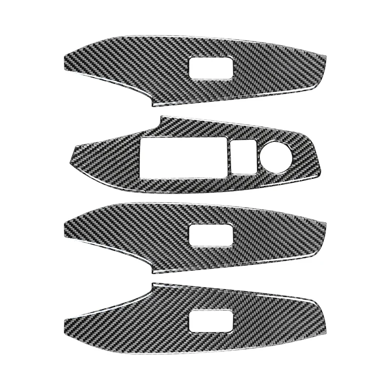 

Наклейка на панель переключателя автомобильного стеклоподъемника, наклейка из углеродного волокна для Mazda 3 Axela M3 2017 2018 2019, аксессуары для интерьера автомобиля