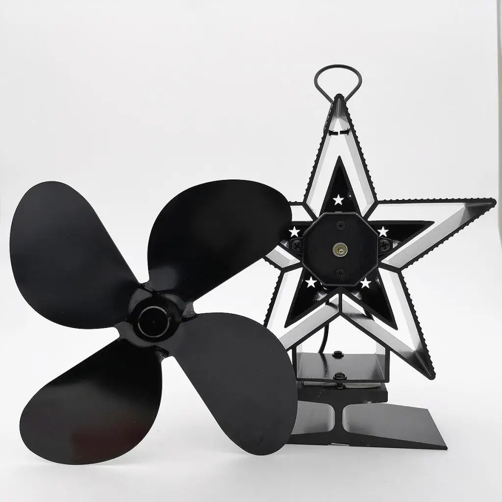 

4 Blade Powered Stove Fan Fireplace Blower Fan 176℉ -752℉ (80℃℃)