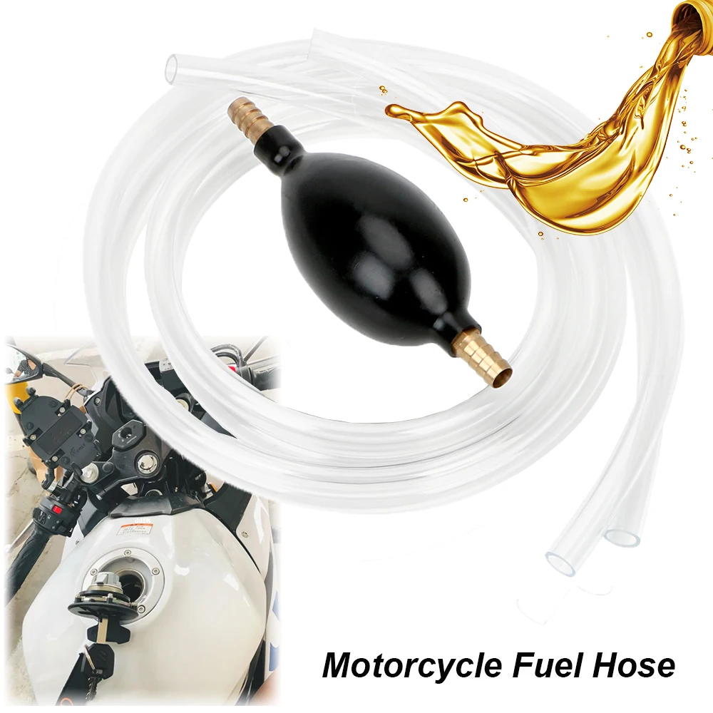 

Motorcycle Fuel Filler 2m Hose Hand Suction Oil Change Pipe Brake Bleeder Fluid Diesel Pump Transfer Repair Tool Car Accessories