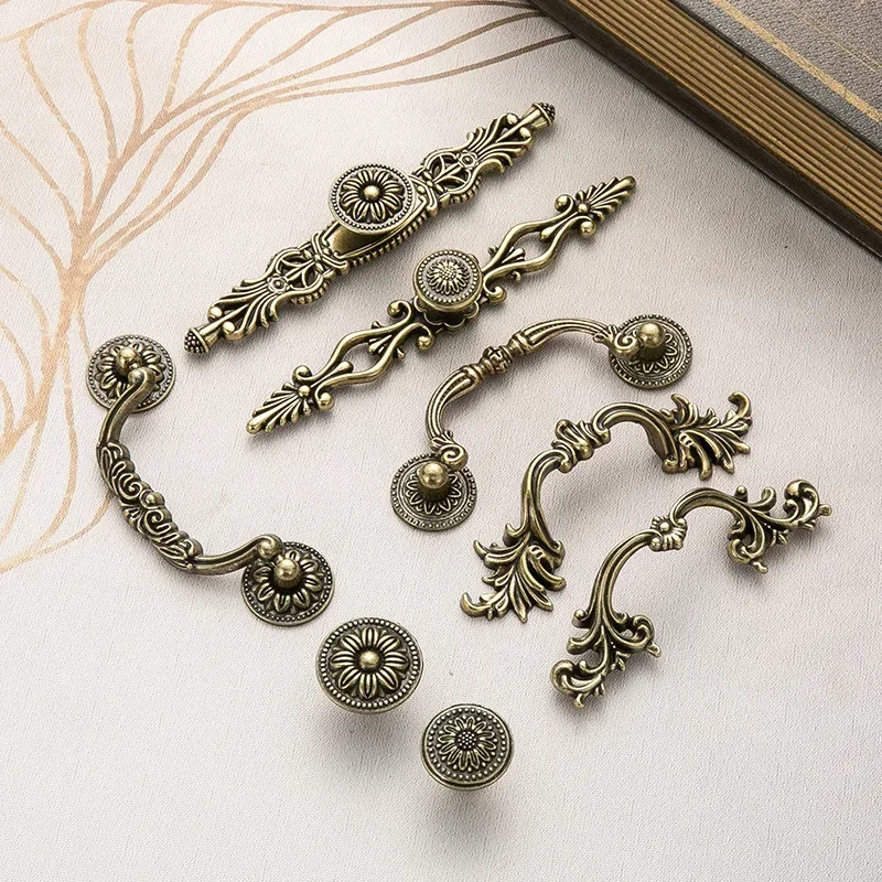 Антикварная ручка для шкафа | AliExpress