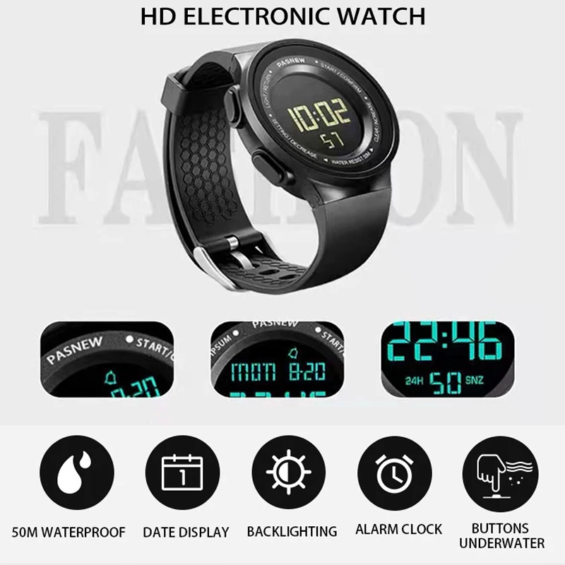 Waterproof Sport Watch Women Digital Wristwatch Pedometers Simple Design Girl Running Electronic Hand Timepiece Led Handclock enlarge
