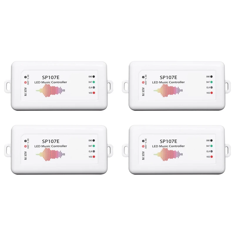 

4X LED Controller,WS2812B WS2811 Music Sync Bluetooth Controller, IOS Android Smartphone App Control For LED Pixel Light