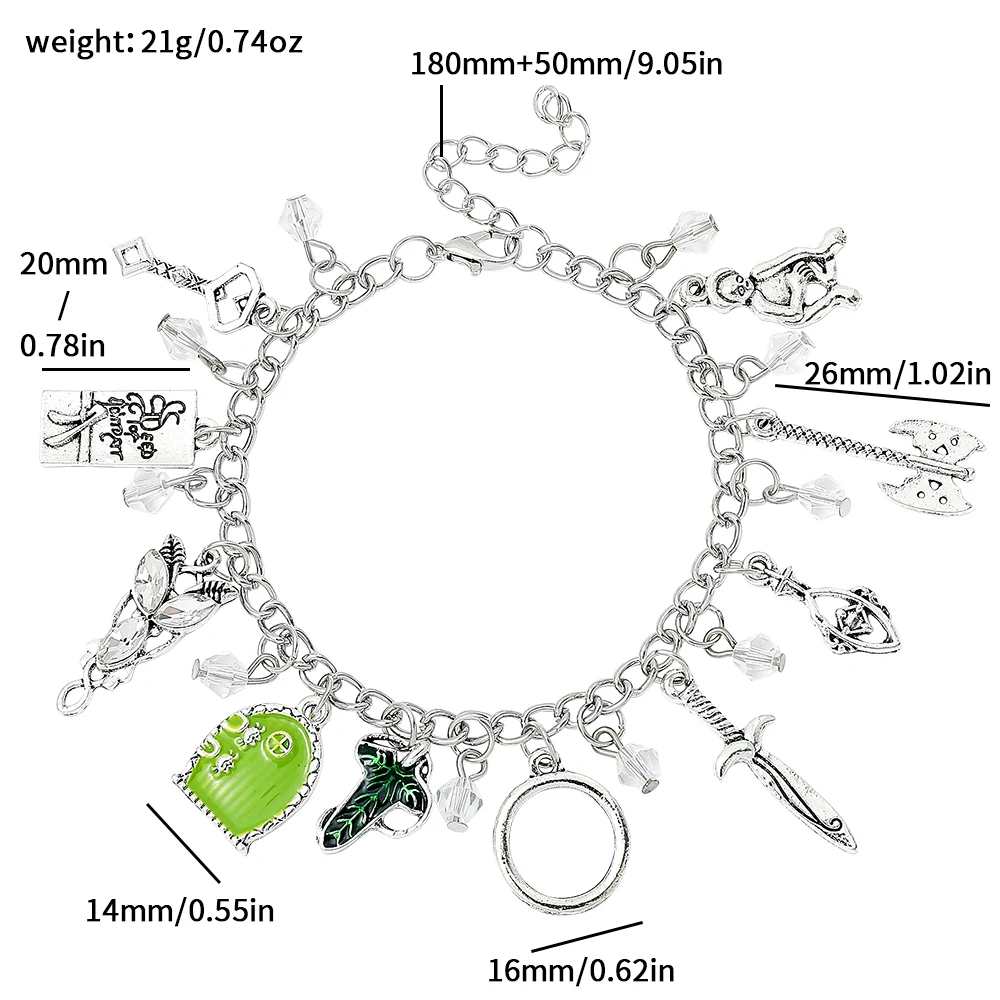 Тематические Браслеты-подвески Хоббит Унисекс Эльфийский Лист Arwen Эко-звезда