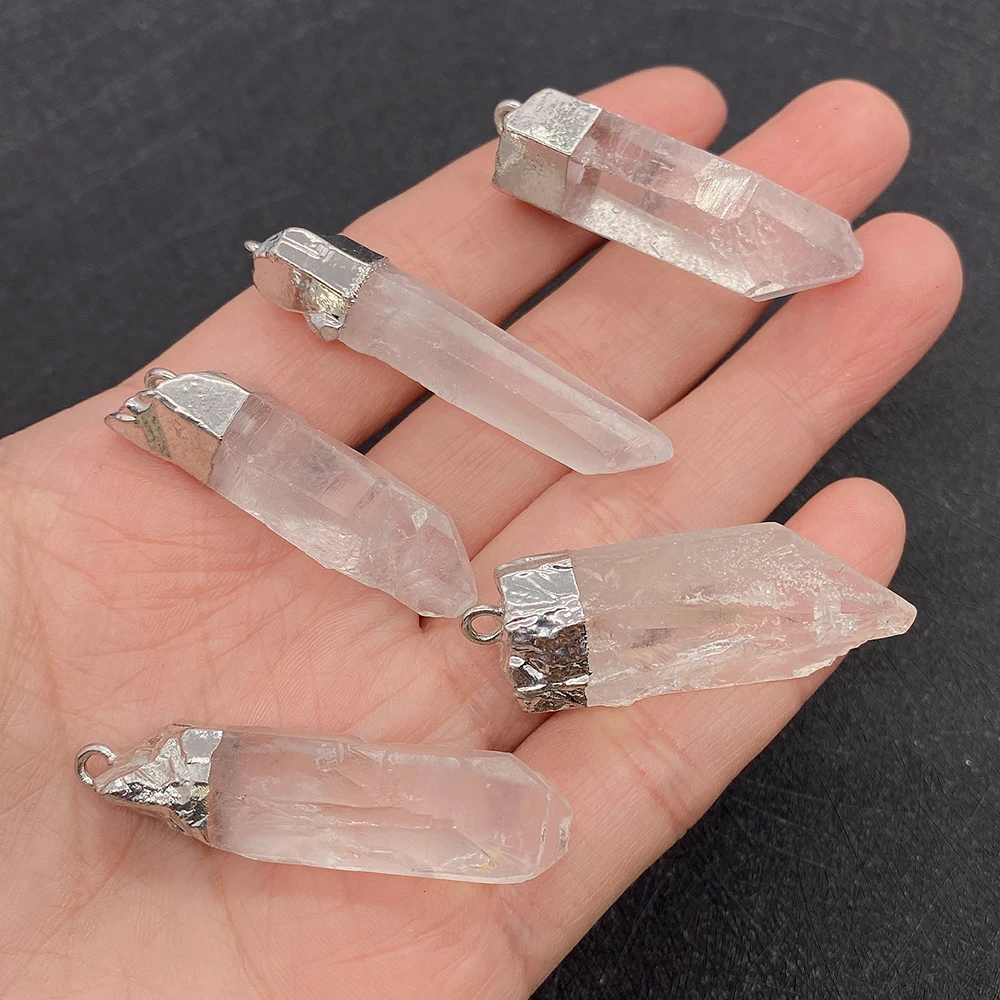 

Natural Stone Fashion Men's and Women's White Crystal Irregular Shape 12-25mm for DIY Making Earrings Bracelet Jewelry Pendant