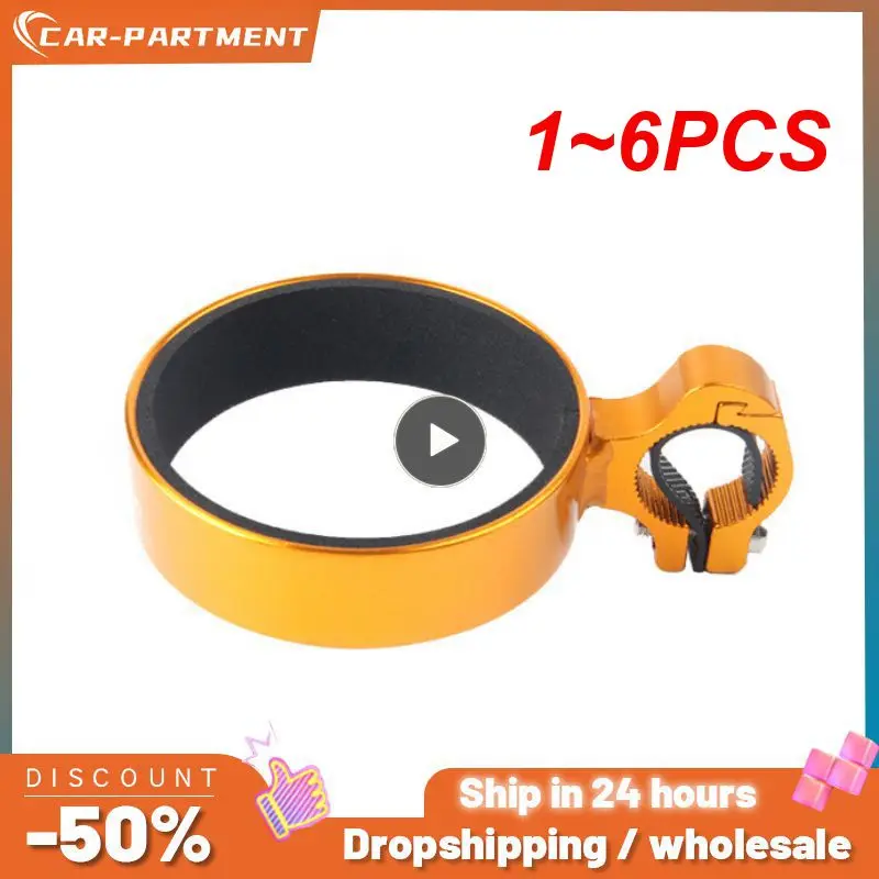 

1~6PCS Aluminum Alloy Cup Holder Bike Coffee Drink Cup Handlebar Mount Stand Bike Water Bottle Cage Bracket