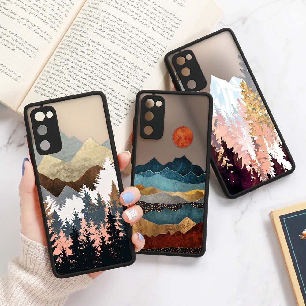 

Ультратонкий чехол S22 для Samsung S20 FE, чехол для Galaxy A12, A52, A52S, A51, A32, A33, A53, A71, A21S, A03S, S21, Ultra, S8, S10 Plus, чехол с изображением пейзажа