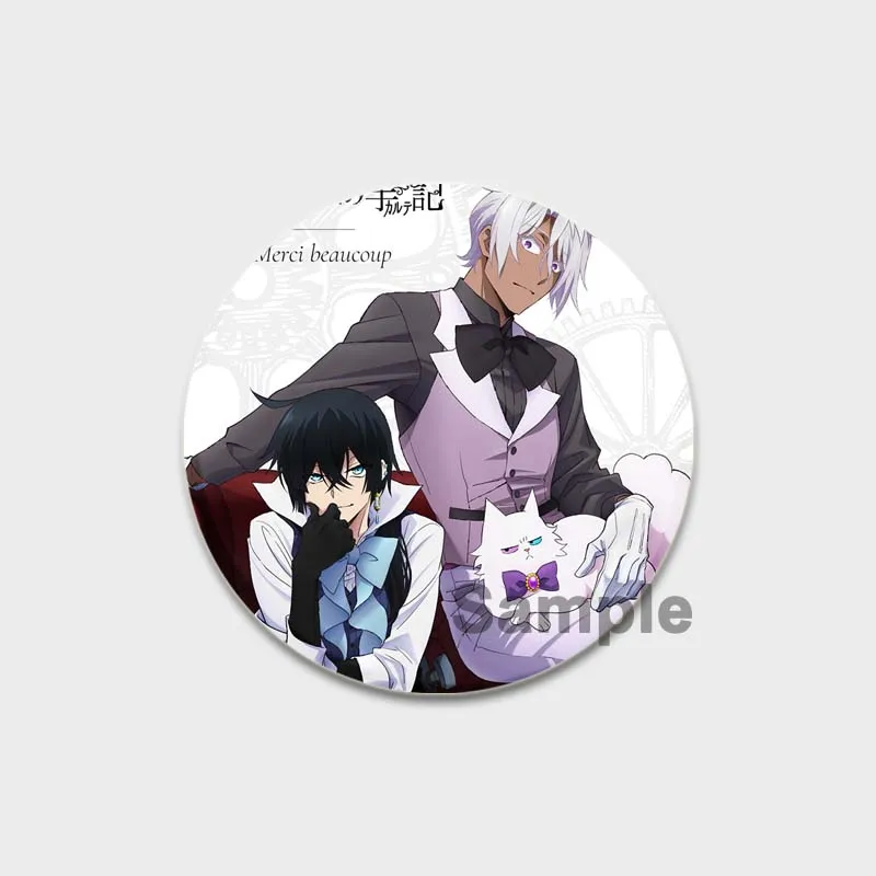 The Case Study of Vanitas Enamel Pin Cosplay Badge Cute Anime Accessories Vanitas No Shuki Mikhail Brooch on Backpack Decoration images - 6