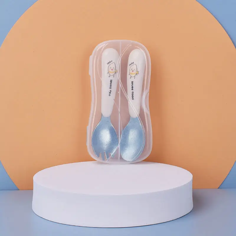 

Pure titanium spoon fork spoon household titanium alloy camping picnic titanium tableware set portable