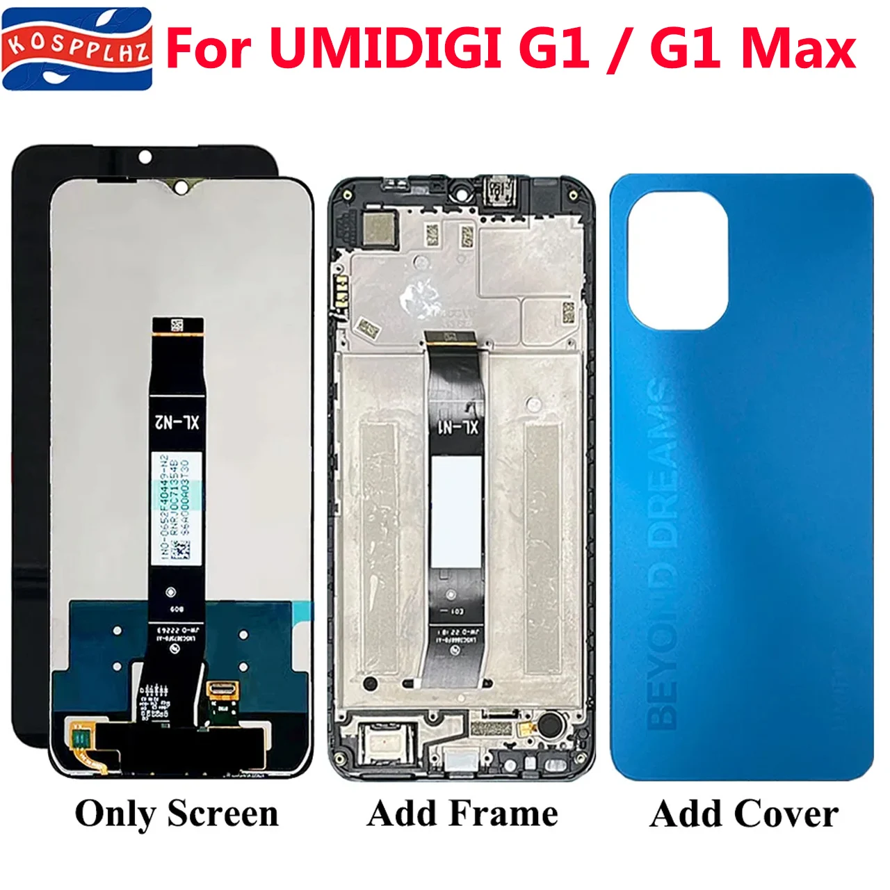 

6.52" Original For UMIDIGI G1 Max LCD Display + Touch Screen Digitizer Replacement Display For UMIDIGI G1 G1 Max LCD + Glue