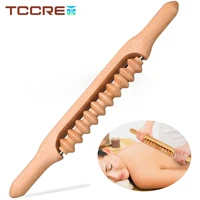 body wood therapy massage tools roller stick for relief gua sha anti cellulite lymphatic drainage wood therapy body sculpting