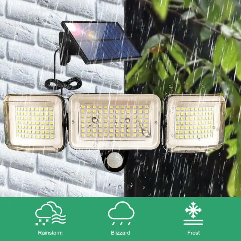 

[Flash Deal]224 LED Solar Power PIR Motion Sensor Light Outdoor Security Garden Waterproof[US Stock]
