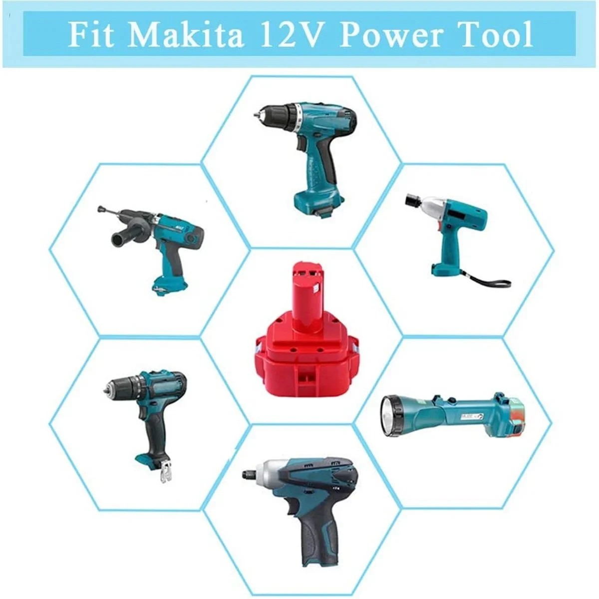 Сменный аккумулятор для Makita 12 в 1220 Ач/1222 Ач NiMH перезаряжаемый электроинструменты