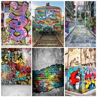 art fabric photography backdrops props vintage graffiti brick wall photography background 211220 tok 02
