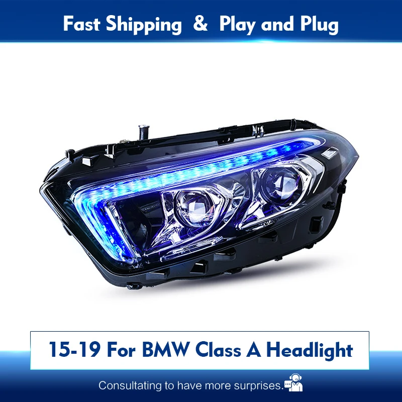 

Car Accessories Lights For W176 2019-2021 A Class A45 A180 A200 LED Headlights Upgrade High Configure Bicofal Lens