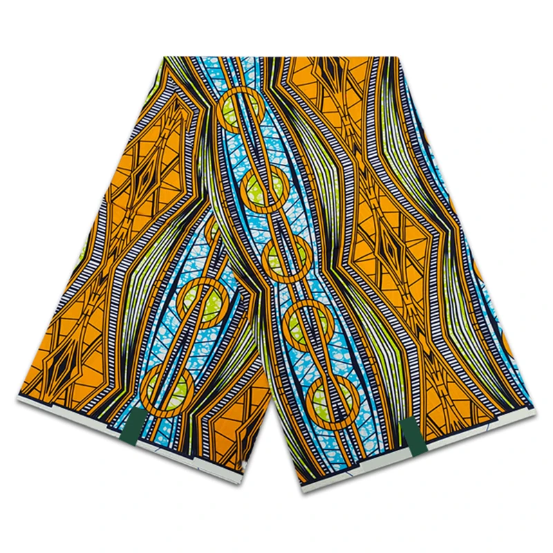 

100% Original Real Nigerian Pagne Fabric African Wax Fabric Ankara Batik Print Batik Dutch Fabrics 6 Yards Loincloth For Wedding