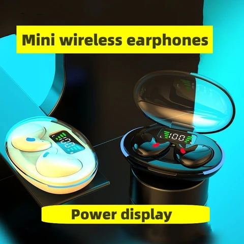 X55 Наушники для сна Беспроводные мини-наушники для работы TWS Bluetooth Наушники Стерео Скрытые гарнитуры с микрофоном HD Вызов Водонепроницаемые