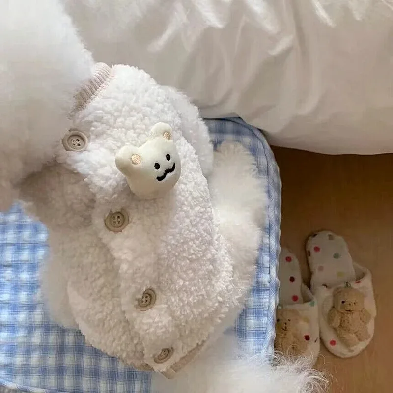 

Cute Pet Dog Cotton Vest Autumn and Winter Dog Clothes For Small Dog Teddy Cat Dog Clothes Thickened Warm Dogs Sweater Jacket