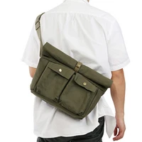 mens retro fashion canvas bag casual japanese thickening high quality messenger bag tablet travel storage oblique sports bag