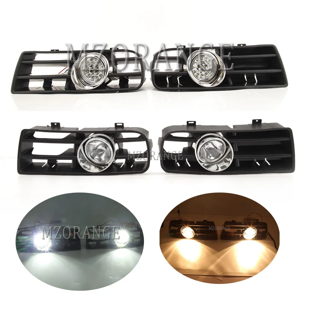 

LED Fog Lights for VW Golf 4 MK4 GTi TDI 1997-2006 Headlight LED Driving Fog Lamp Fog Light Cover Grille Bezel