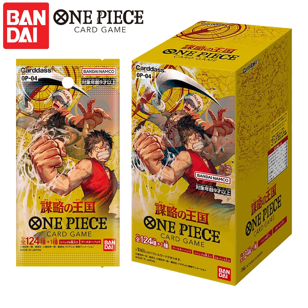 

Bandai One Piece Op-04 царства интриг Booster Box Japanese Opcg аниме Луффи коллекция открыток хобби игры оригинальные в наличии