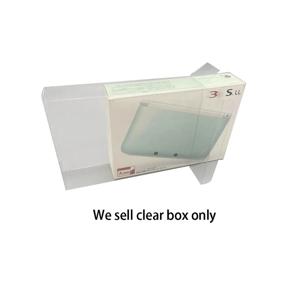 

Transparent PET protective cover For 3DSLL 3DS LL Japan version edition game storage display box Collection case