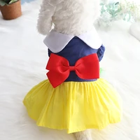 pet costome cosplay dress skirt cat girls cute snow white hawaiian dress dog clothes