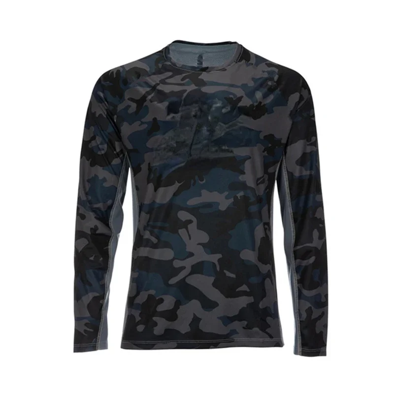 Рубашка для рыбалки летняя одежда с длинным рукавом ловли рыбы зеленая