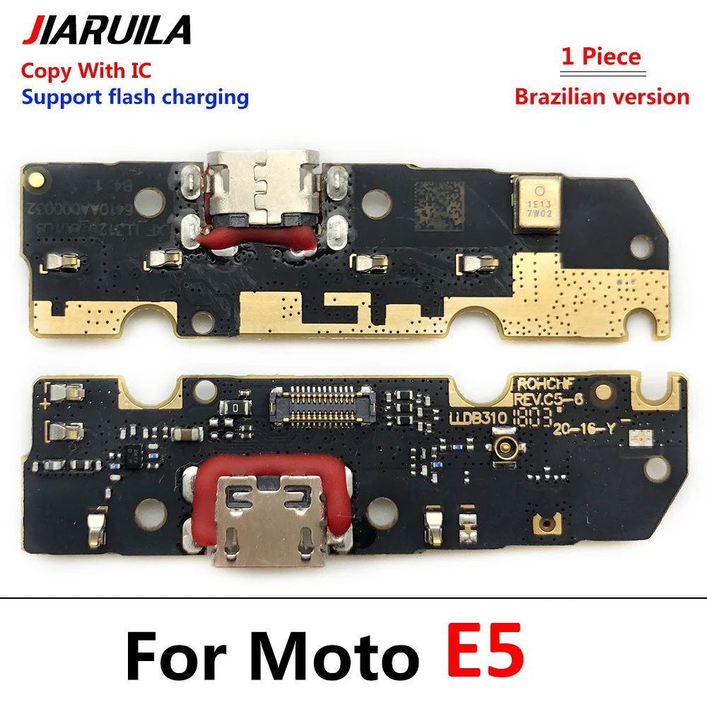 20 шт. USB-порт для зарядки док-разъем микрофона гибкий кабель Moto E6i E7i E6s E20 E30 E22 E13 E32 E5