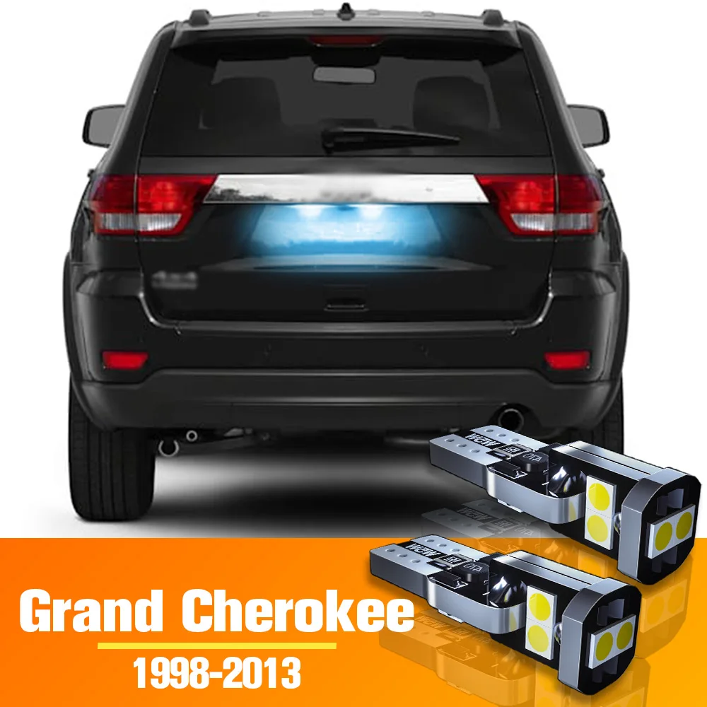 

2x LED License Plate Light Bulb Accessories For Jeep Grand Cherokee 1998-2013 2003 2004 2005 2006 2007 2008 2009 2010 2011 2012