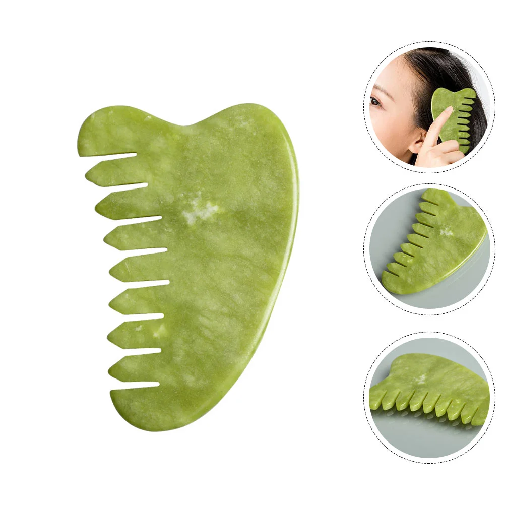 

Jade Comb Jade Face Scrapper Muscle Scraping Tools Jade Head Scraping Hair Comb Head Tools