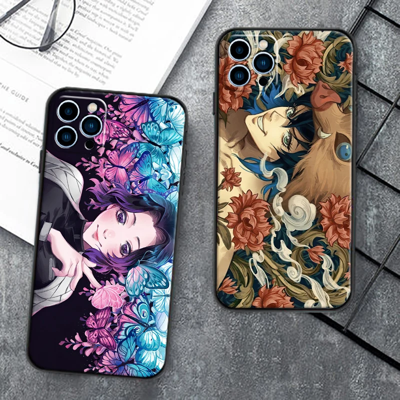 

Phone Cases For IPhone 13 13Pro 11 Pro12 Mini Pro 7 8 Plus 6 6S Plus 11 12 Pro XR SE2020 Demon Slayer Back Cover Soft TPU