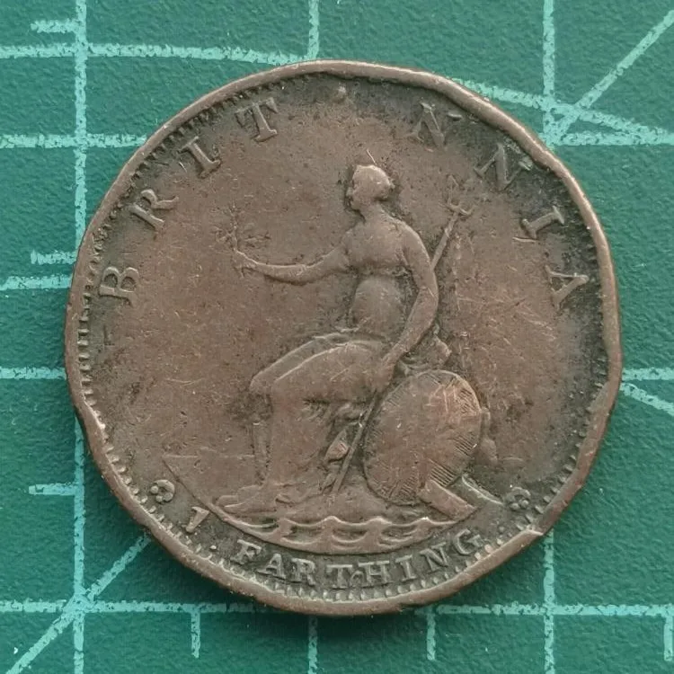 

Внешний вид Джорджа III Англии в 1799 показан на картинке оригинальная монета