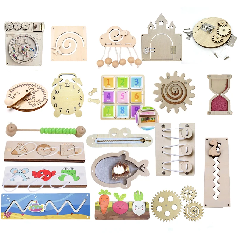 

Игрушки Монтессори для детей, детские аксессуары для занятой доски, развивающие мелкую моторику, сенсорные игрушки, обучающие игрушки, детские игры