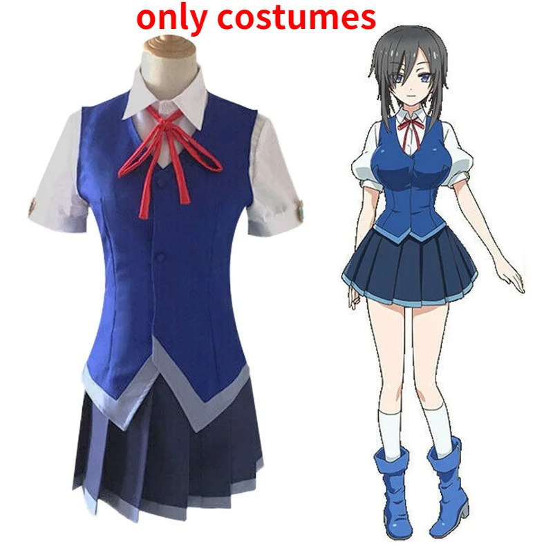 

Anime Magical Girl Ore Figues Uno Saki Cosplay Costume Shirts Vests Skirts Ties For Women Performance Role Playing