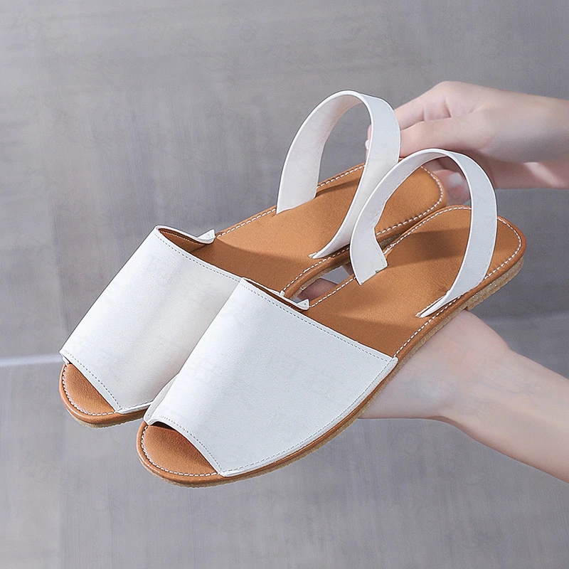 

Women Slippers Flats Sandals 2022 Summer New Brand Plus Size 35-43 Casual Slides Designer Mujer Peep Toe Shoes Women Shoes Femme