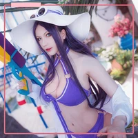 lol league caitlyn the sheriff of piltover summer pool party sexy cosplay dress up anime games accessories glasses hats gifts