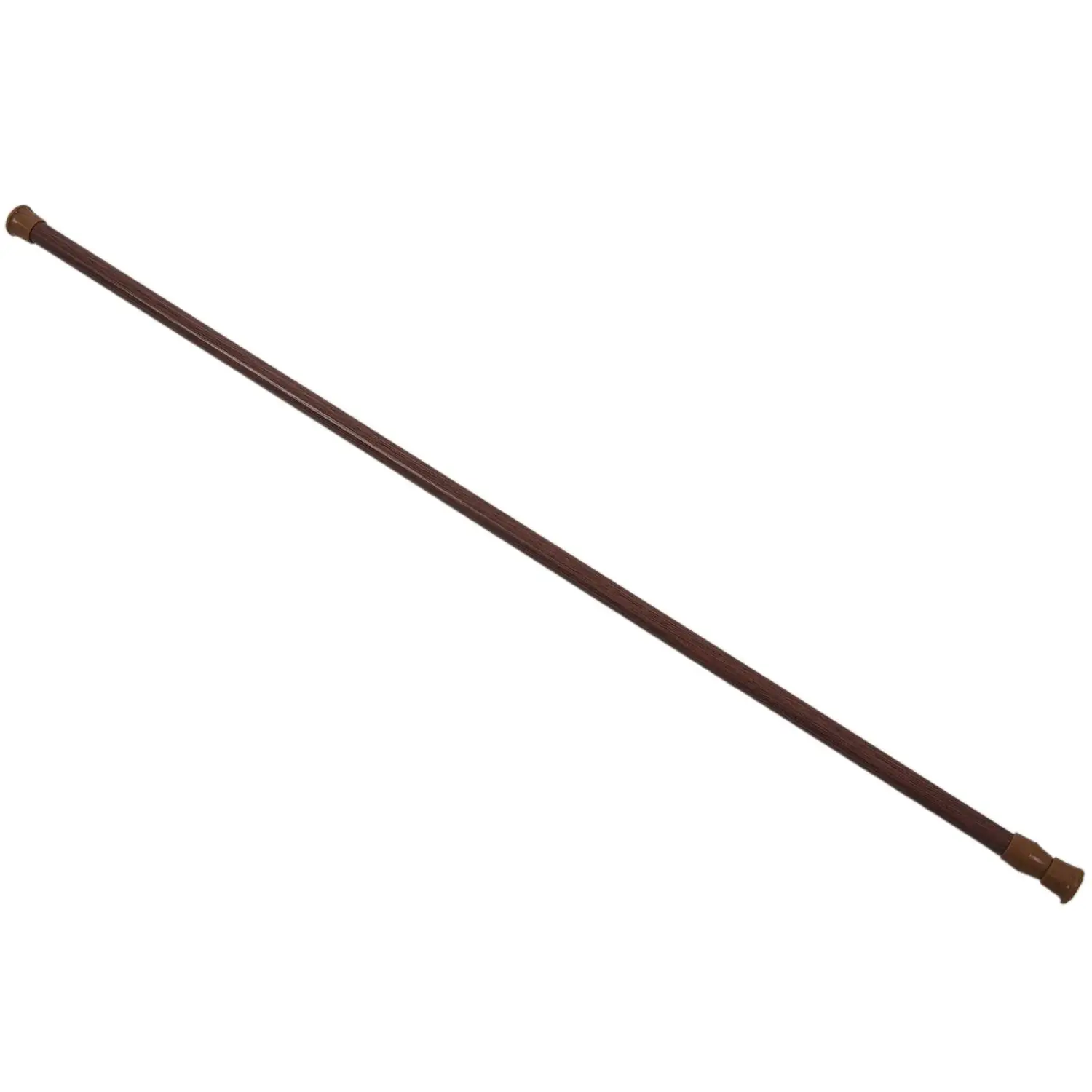 

Extendable Telescopic Spring Loaded Net Voile Tension Curtain Rail Pole Rods,70-120cm,Wood color