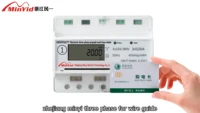 smart pre payment ic card optical pon power meter three phase din rail prepaid energy meter 450v 3 phase with software