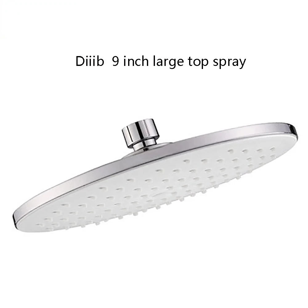 

New Dabai Shower Head Rainfall 23x23cm 9-Inch Round ABS Plastic Rain Bathroom Top Sprayer Thin High Pressure From