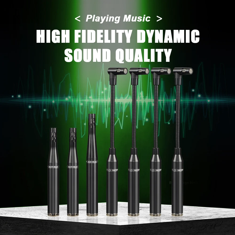 Металлический конденсаторный микрофон DK7 с серебряным усовершенствованным