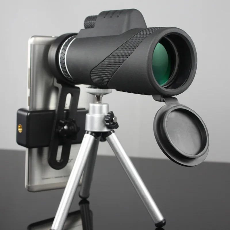 

40x60 single barrel telescope connected to mobile phone to take photos, children's high-power HD night vision Mini telescope